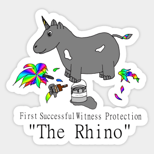 Witness Protection Unicorn/Rhino Sticker